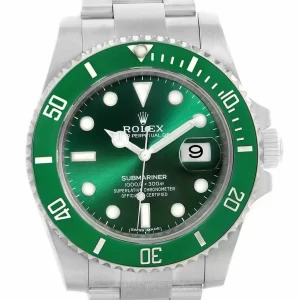 Replica Rolex Submariner Hulk Green Dial Steel Watches 116610LV